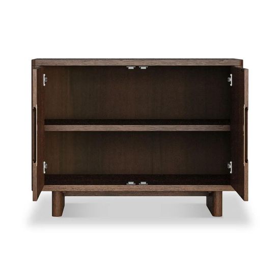 California Dark Oak 2 Door Small Sideboard - 105cm