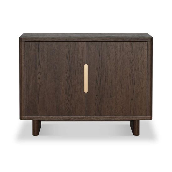 California Dark Oak 2 Door Small Sideboard - 105cm