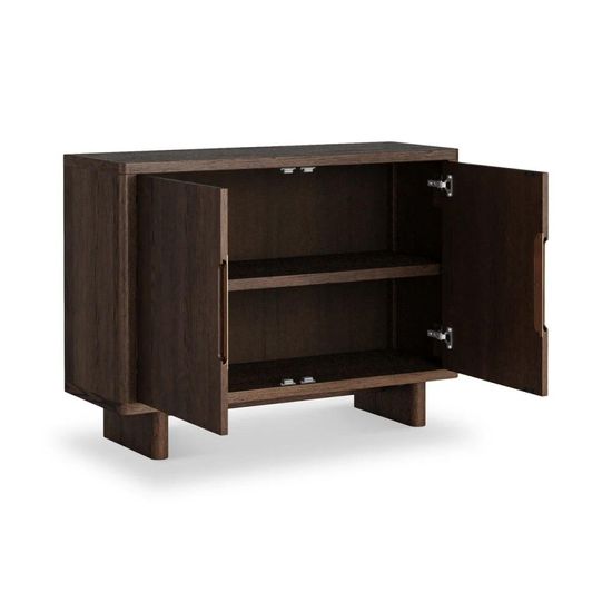 California Dark Oak 2 Door Small Sideboard - 105cm