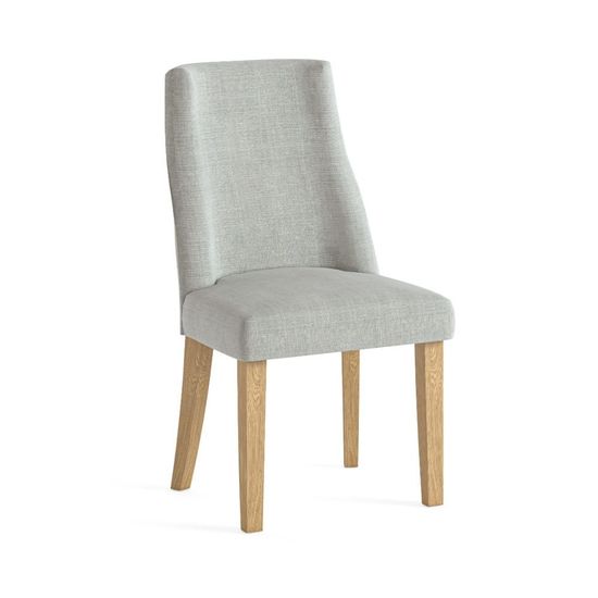 2 x Luna Beige Fabric Dining Chair