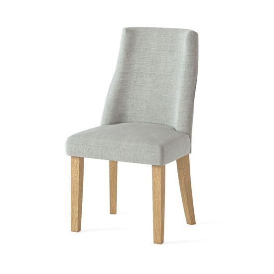 2 x Luna Beige Fabric Dining Chair