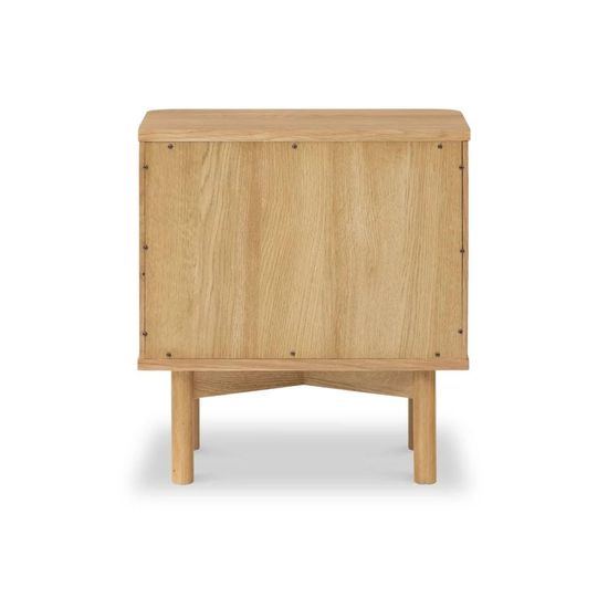 Soho Oak 2 Door Slatted Bedside Table