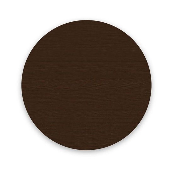 Soho Dark Oak 4 Seater Round Dining Table with Slatted Base - 120cm