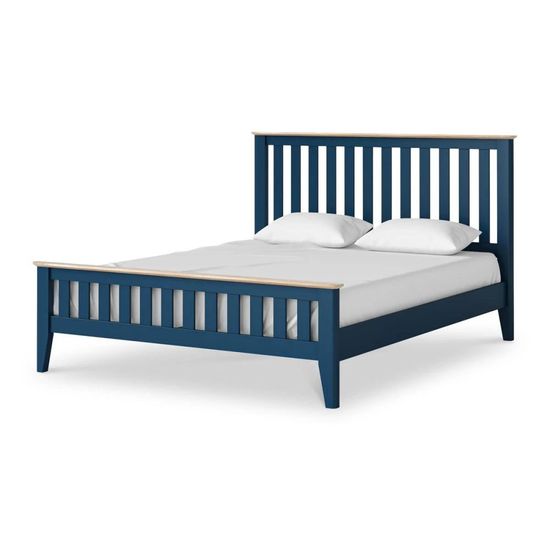 Marlow Blue 5ft King Size Slatted Bed