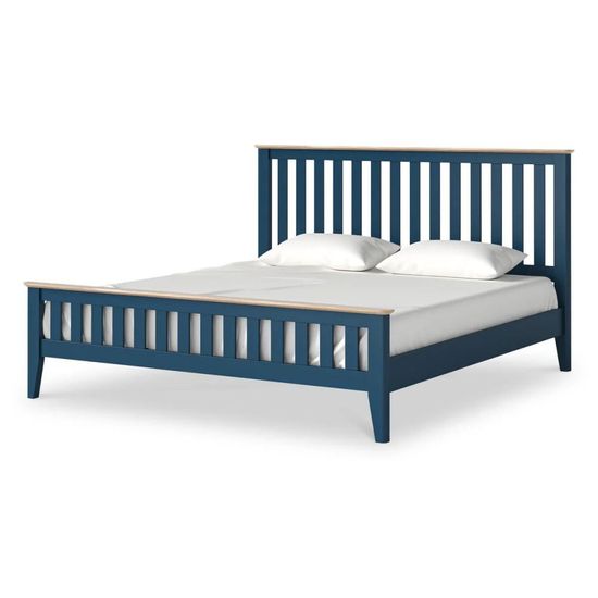 Marlow Blue 6ft Queen Size Slatted Bed