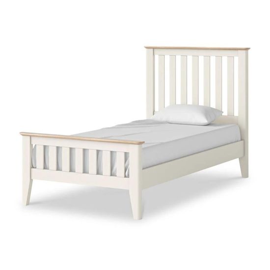 Marlow White 3ft Single Slatted Bed