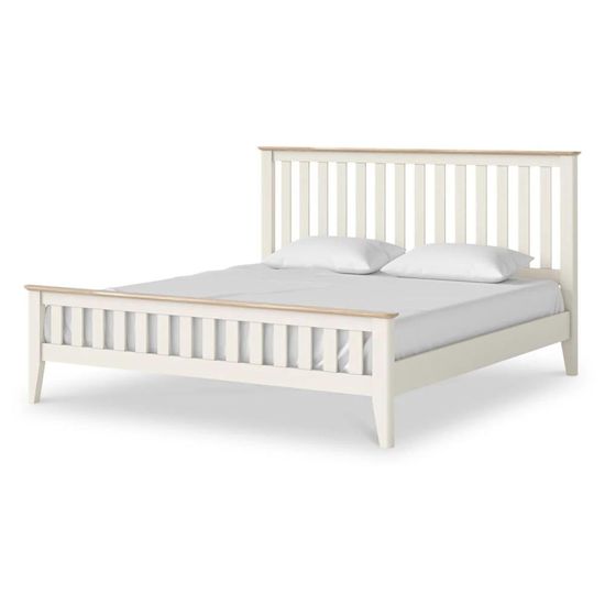 Marlow White 6ft Queen Size Slatted Bed