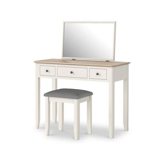 Marlow White 3 Drawer Dressing Table Set