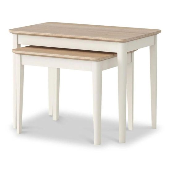 Marlow White Nest of 2 Tables