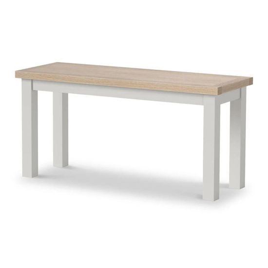 Modern Grey Painted Dining Bench