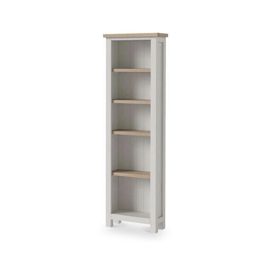 Modern Grey Painted Slim Bookcase Choice Furniture Superstore UK Modern Grey Painted Slim Bookcase Choice Furniture Superstore UK