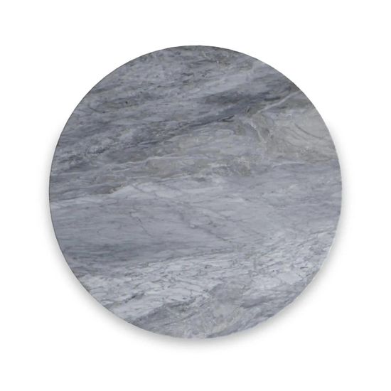 Marmora Grey Marble Round Nest of 2 Tables