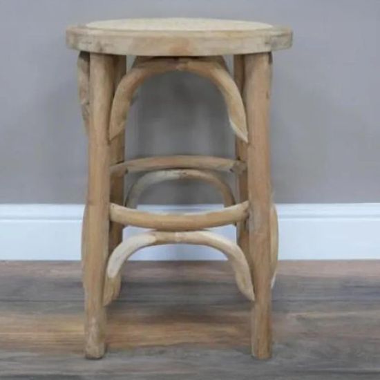 Clearance - Dutch Rattan Round Small Stool - A288