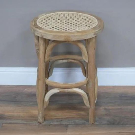 Clearance - Dutch Rattan Round Small Stool - A288