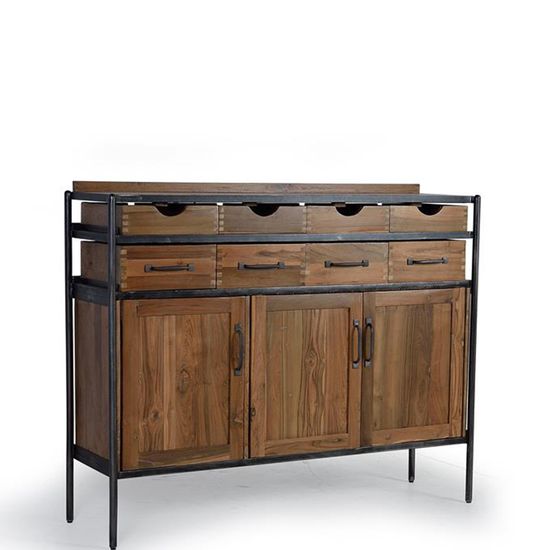 Gjavan Mango Wood 3 Door Medium Sideboard - 140cm