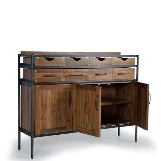 Gjavan Mango Wood 3 Door Medium Sideboard - 140cm