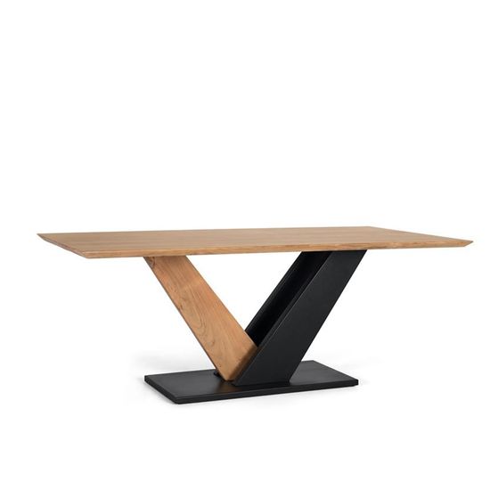 Brescia Acacia Wood 8 Seater Pedestal Dining Table - 200cm