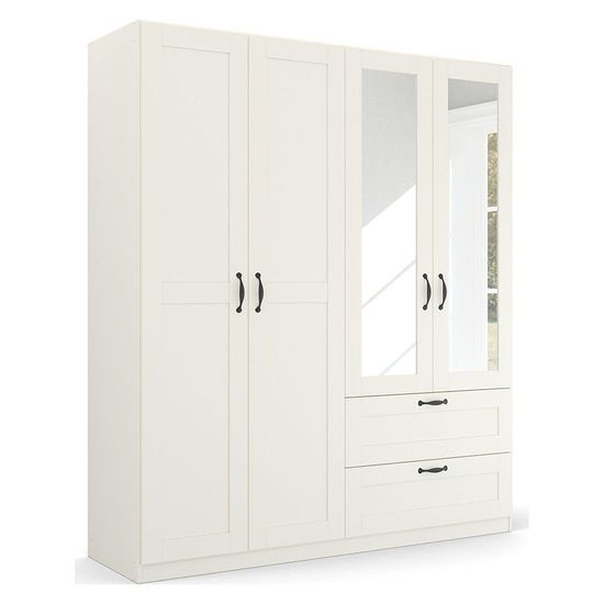 Rauch Cottage 181cm 4 Door Combi Wardrobe - Alpine White