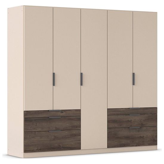 Rauch Koda 226cm 5 Door Wardrobe with Drawers - Champagne