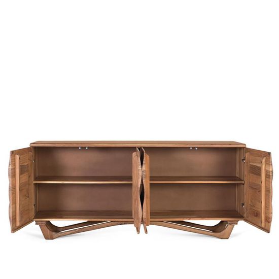 Hattie Acacia Wood 4 Door Large Sideboard - 170cm