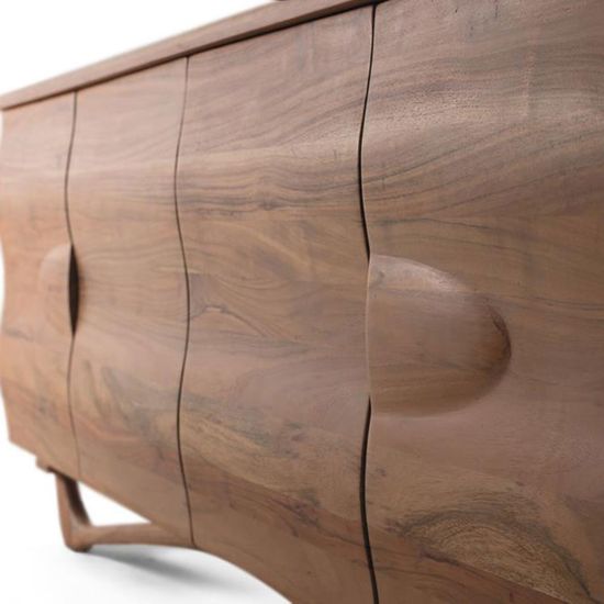 Hattie Acacia Wood 4 Door Large Sideboard - 170cm
