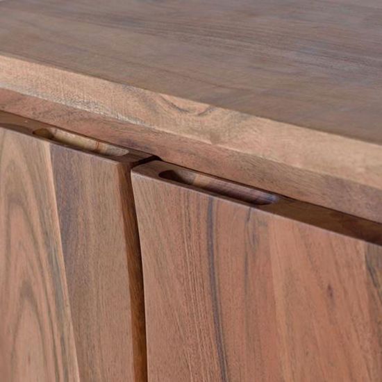 Monza Natural Acacia Wood 4 Door Large Sideboard - 172cm