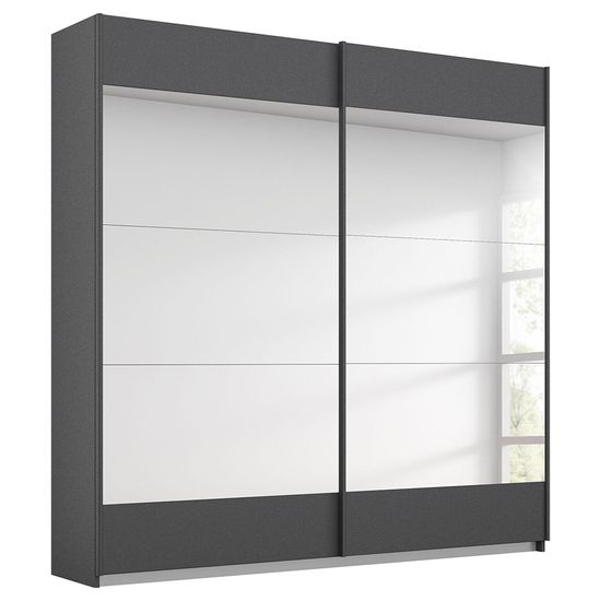 Rauch Malibu 181cm 2 Door Sliding Wardrobe - Metallic Dark Grey