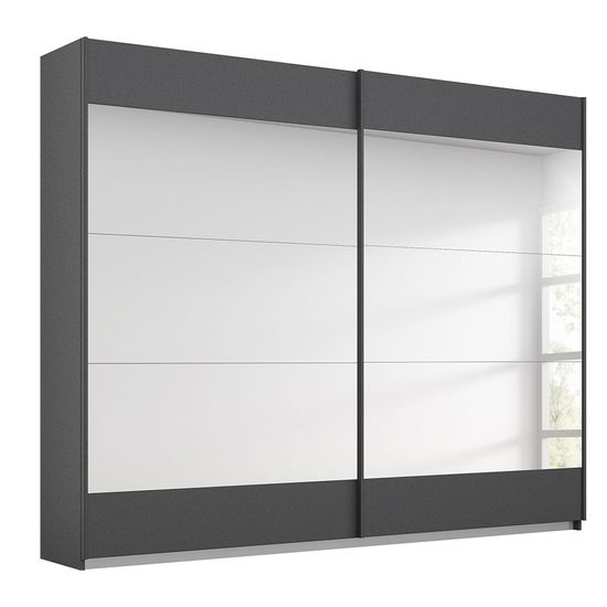 Rauch Malibu 226cm 2 Door Sliding Wardrobe - Metallic Dark Grey