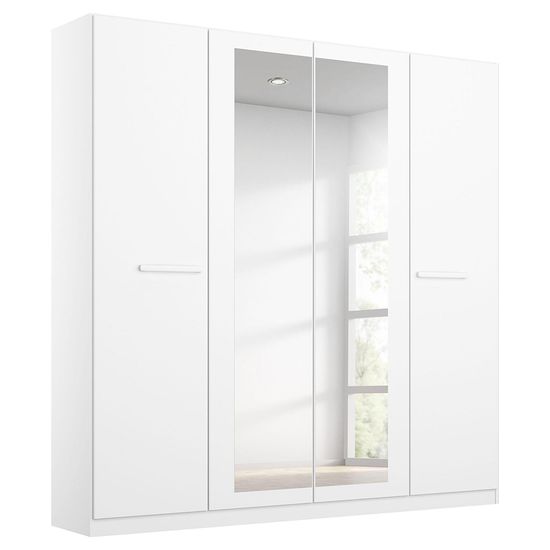 Rauch Modi 181cm 4 Door Wardrobe with Mirror - Alpine White