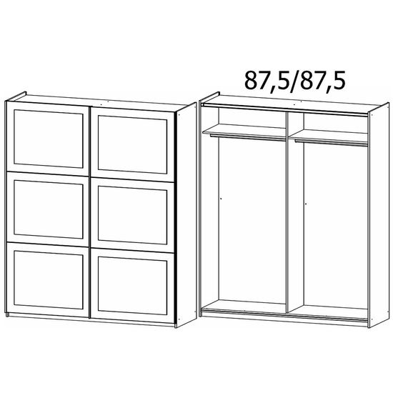 Rauch Ruja 175cm 2 Door Sliding Wardrobe - Alpine White