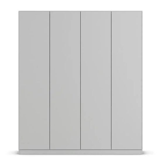 Rauch Wingview Lite 181cm 4 Door Wardrobe - Silk Grey