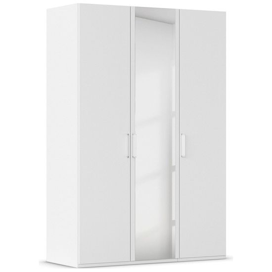 Rauch Evelyn 151cm 3 Door Wardrobe with Mirror - H 223cm - Alpine White