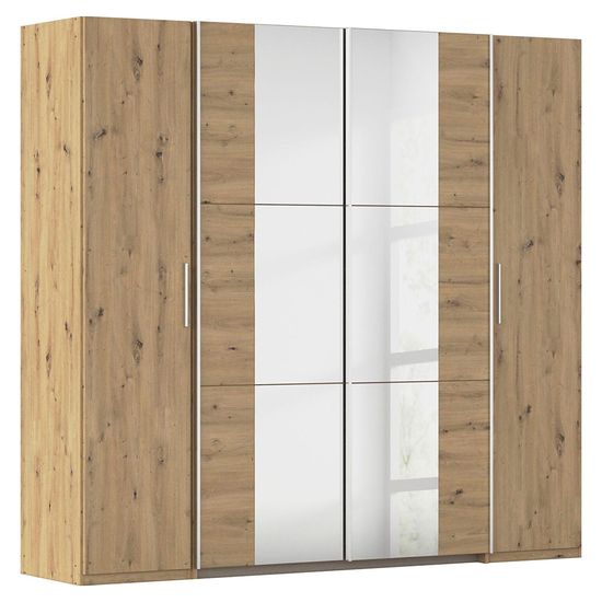 Rauch Kronach 225cm 4 Door Wardrobe with Mirror - Artisan Oak