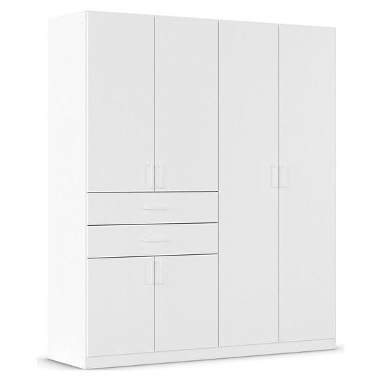 Rauch Maika 181cm 6 Door Wardrobe - H 210cm - Alpine White