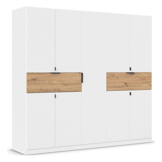 Rauch Ticao 226cm 9 Door Wardrobe - Alpine White and Artisan Oak