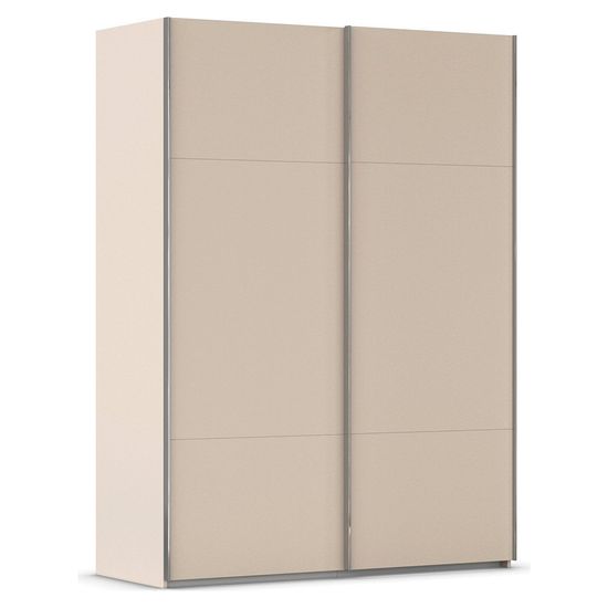 Rauch Contido 162cm 2 Door Sliding Wardrobe with Extras - Champagne