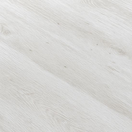 Bern Fluted 6 Seater White Washed Oak Effect Pedestal Dining Table - 160cm