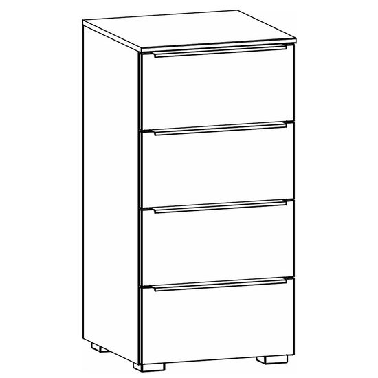 Rauch Monostar 4 Drawer Chest - Alpine White