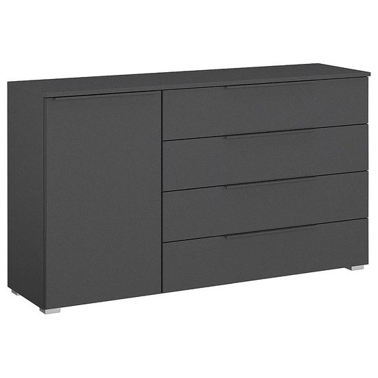 Rauch Monostar 1 Door Wide Sideboard - 120cm - Metallic Dark Grey