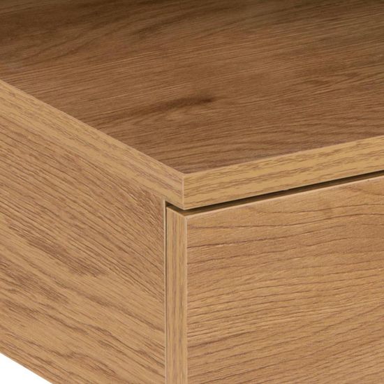 Ashlan Oak 1 Drawer Wall Mounted Floating Bedside Table