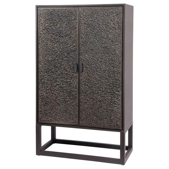 Libra Nala Copper Brown 2 Door Bar Cabinet