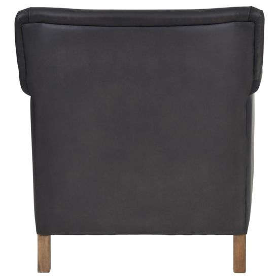 Libra Lytham Black Leather Armchair