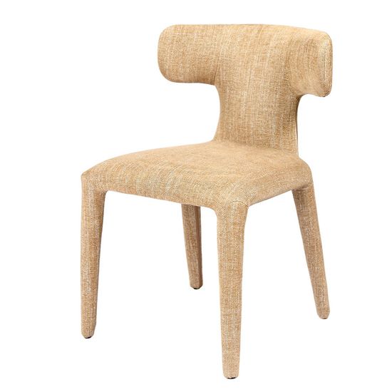 2 x Libra Milo Beige Fabric Dining Chair