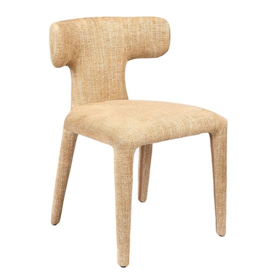 2 x Libra Milo Beige Fabric Dining Chair