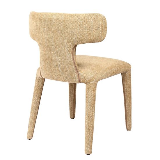 2 x Libra Milo Beige Fabric Dining Chair