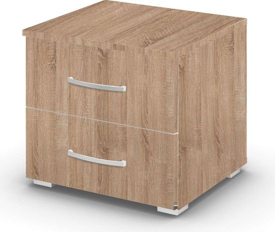 Rauch Aditio 2 Drawer Bedside Cabinet - Sonoma Oak