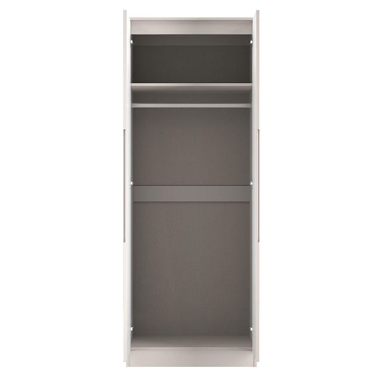 Milan Cashmere Gloss 2 Door Plain Tall Wardrobe