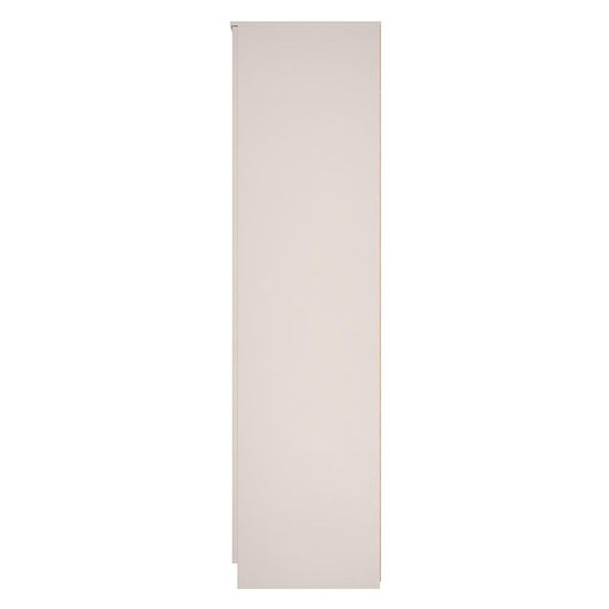 Milan Cashmere Gloss 2 Door Plain Tall Wardrobe