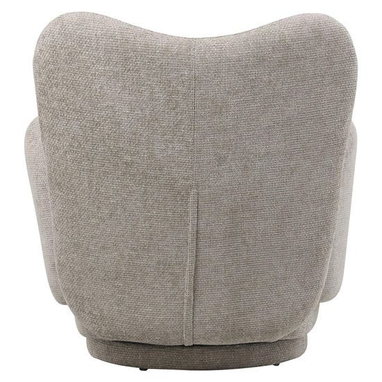 Libra Bingham Taupe Fabric Swivel Armchair