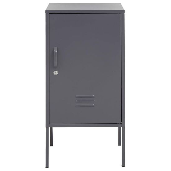 Academy Grey Metal 1 Door Cabinet